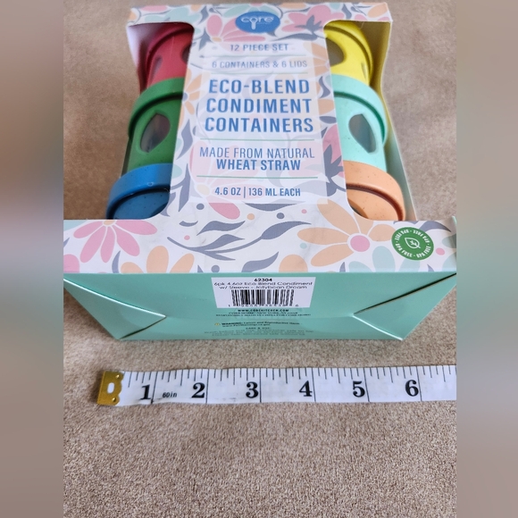 Core Home Eco-Blend Condiment Containers - Colorful Set - Picture 3 of 6